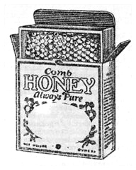 Картонная коробка для секции с сотовым мёдом